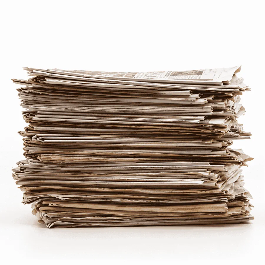 Recyclable newspapers and paper